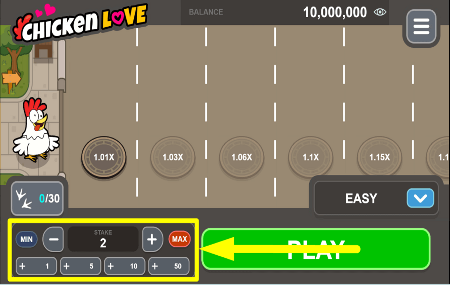 Chicken Love FAITES VOTRE MISE.
