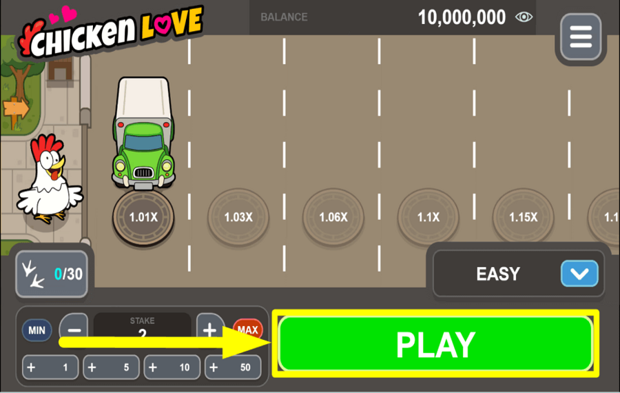 Chicken Love JOUEZ POUR GAGNER.