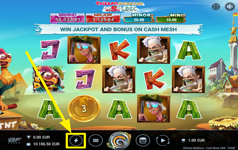 Chicken Madness Cash Mesh LINK ÄNDERE DIE GESCHWINDIGKEIT.