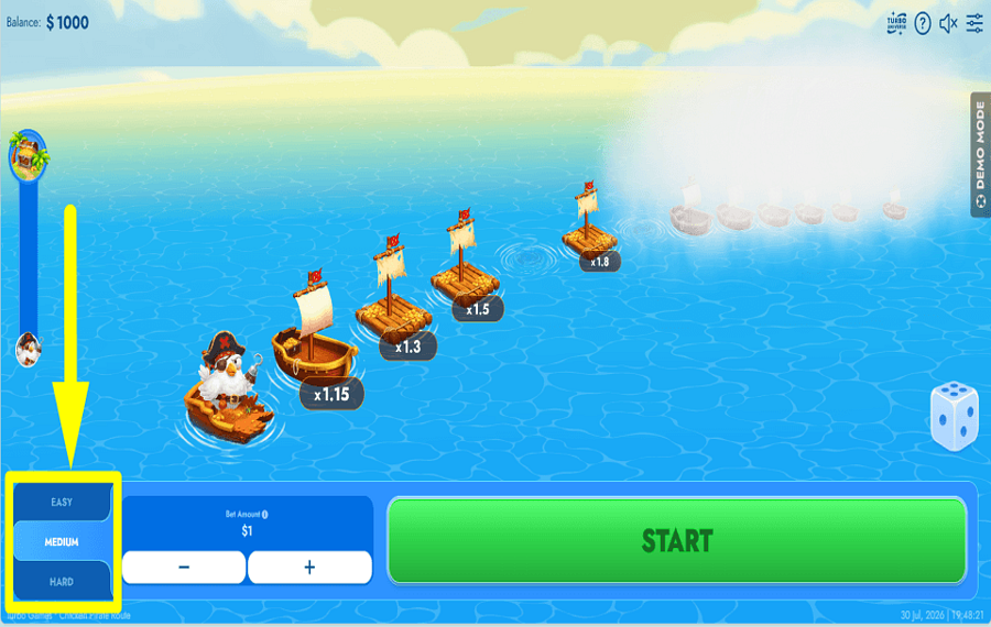Chicken Pirate Route PLAN THE VOLATILITY.