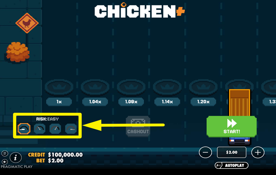 Chicken Plus CHOISISSEZ UN NIVEAU DE DIFFICULTÉ.