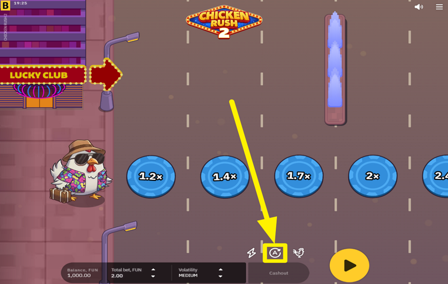 Chicken Rush 2 UTILISEZ LA FONCTION DE LECTURE AUTOMATIQUE.