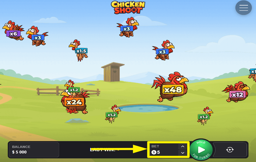 Chicken Shoot FIJA TU APUESTA.