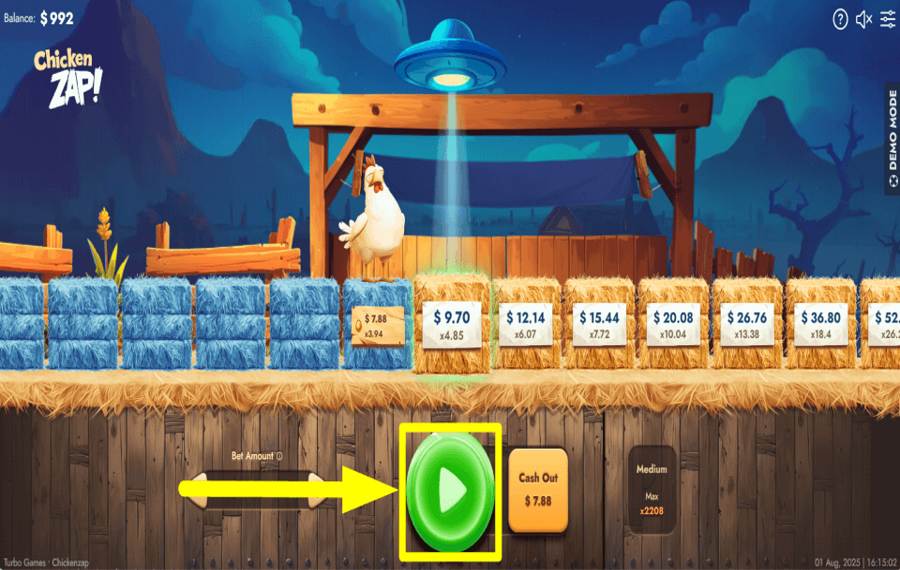 Chicken Zap CONTINUEZ D'AVANCER.