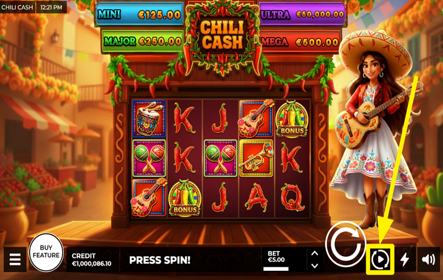 Chili Cash UTILISEZ LA FONCTION DE LECTURE AUTOMATIQUE.