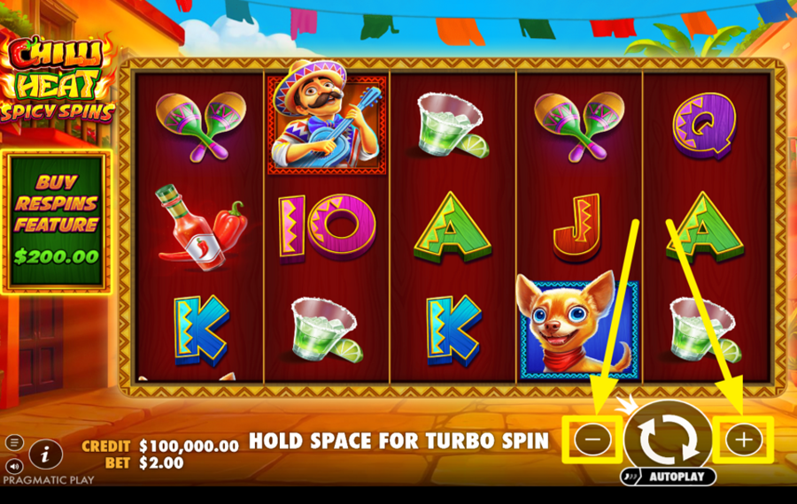 Chilli Heat Spicy Spins НАСТРОЙТЕ СВОИ НАСТРОЙКИ СТАВОК.