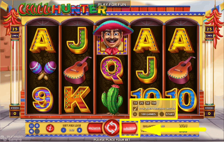 Chilli Hunter CONTINUE AUTOMATICALLY.