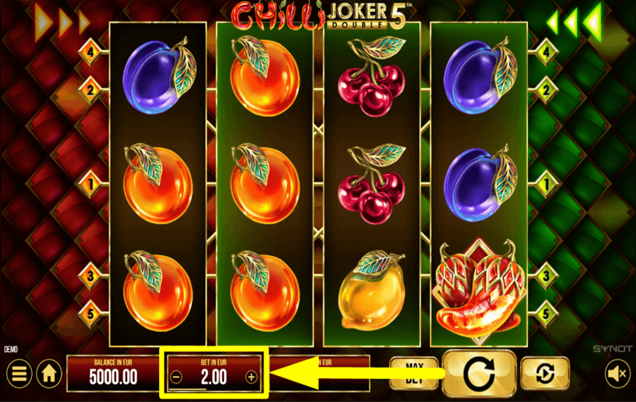 Chilli Joker Double 5 ВЫБЕРИТЕ СТАВКУ.