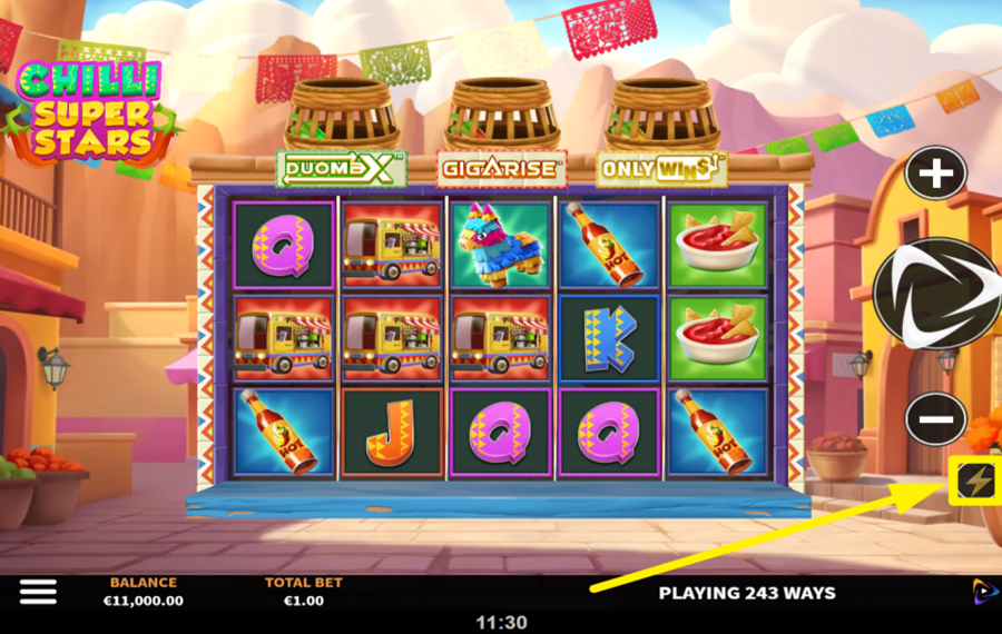 Chilli Super Stars CAMBIAR LA VELOCIDAD.