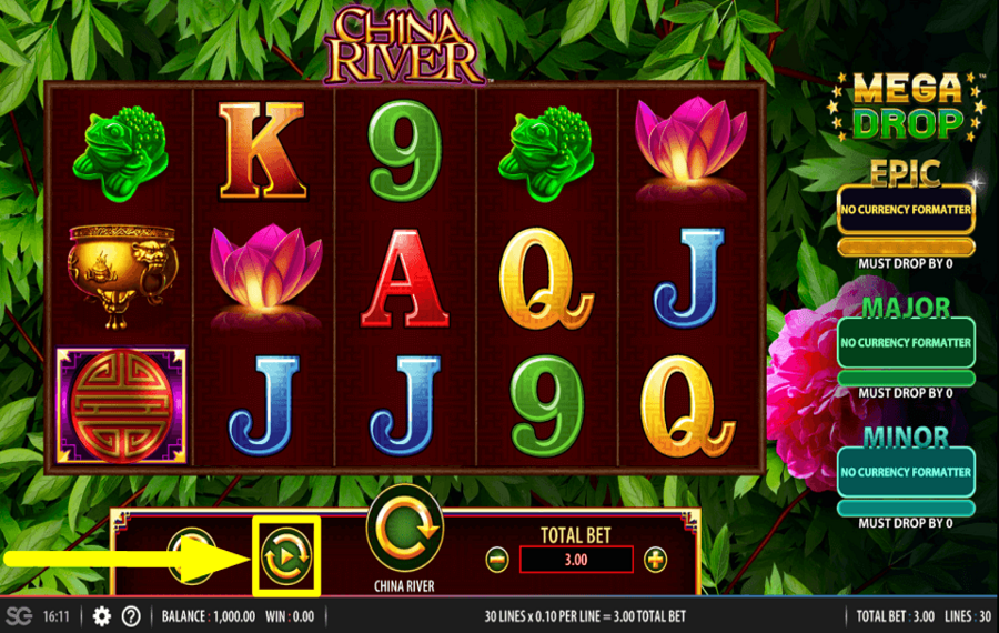 China River ЗАПУСК АВТОМАТИЧЕСКИХ ВРАЩЕНИЙ.