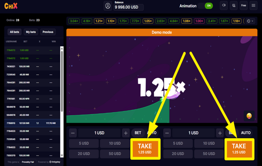 ChiX RÉCUPÉREZ VOS GAINS !