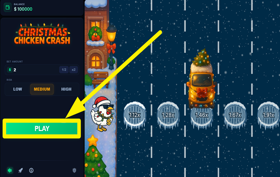 Christmas Chicken Crash FAITES COURIR LE POULET.