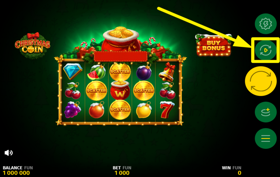 Christmas Coin UTILIZE AUTOPLAY.