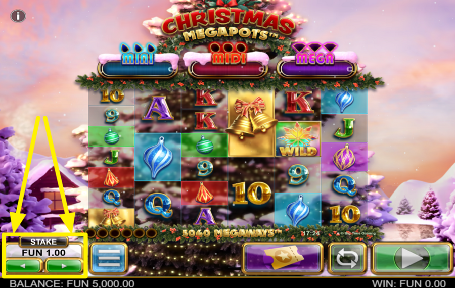 Christmas Megapots PICK A BET AMOUNT.