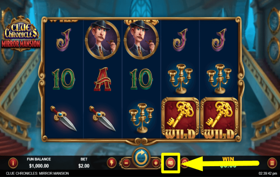 Clue Chronicles Mirror Mansion APUESTA EL MÁXIMO CRÉDITOS.
