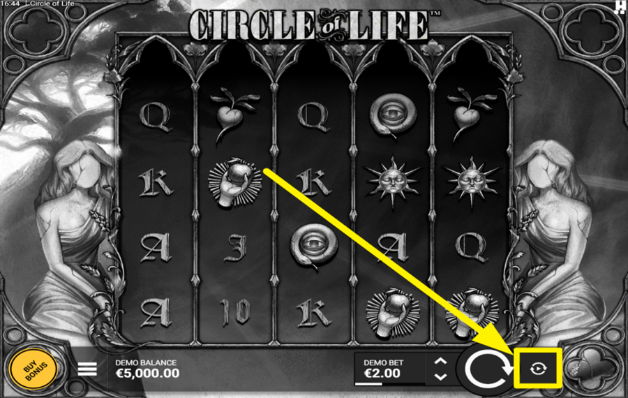 Circle of Life USE AUTOMATED SPINS.