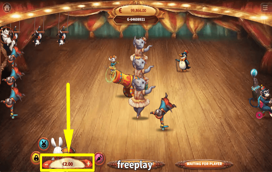 Circus Hunting CHANGE THE BET.