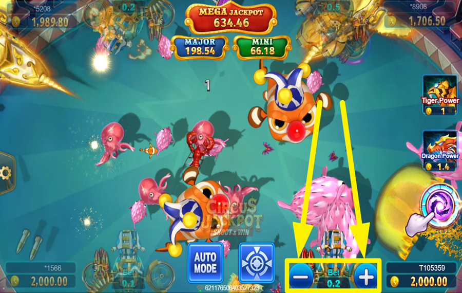Circus Jackpot CHOISISSEZ VOTRE PARI.