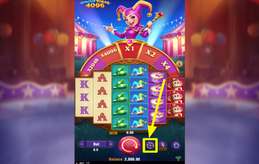 Circus Joker 4096 UTILISER LA LECTURE AUTOMATIQUE.