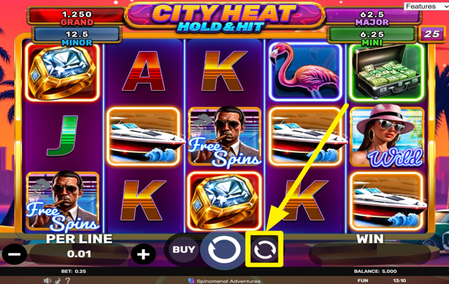 City Heat Hold and Hit DÉCLENCHEUR DE LECTURE AUTOMATIQUE.