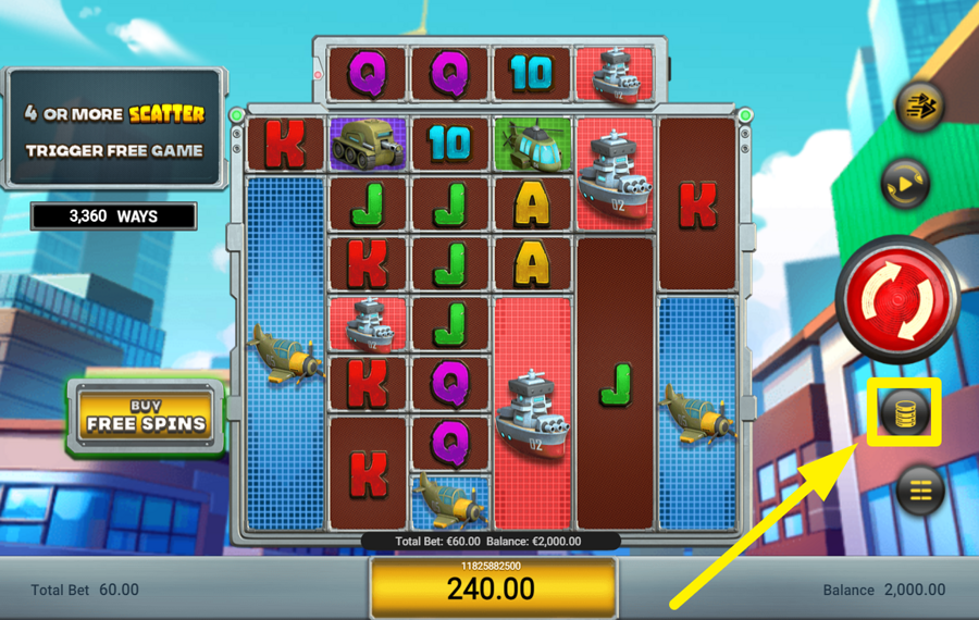 Clash of the Giants ADJUST YOUR WAGER.