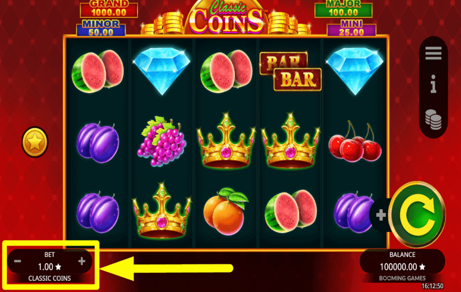 Classic Coins PLACEZ VOTRE MISE TOTAL.