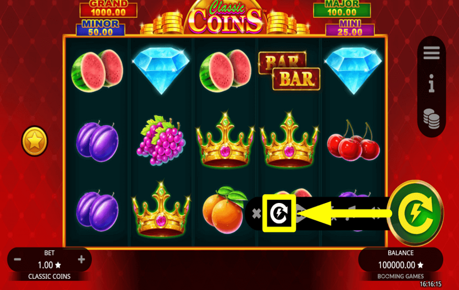 Classic Coins ACCÉLÉREZ LE RYTHME.