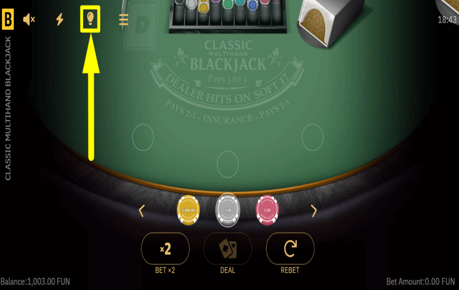 Classic Multihand Blackjack POURSUIVRE UNE STRATÉGIE SOLIDE.