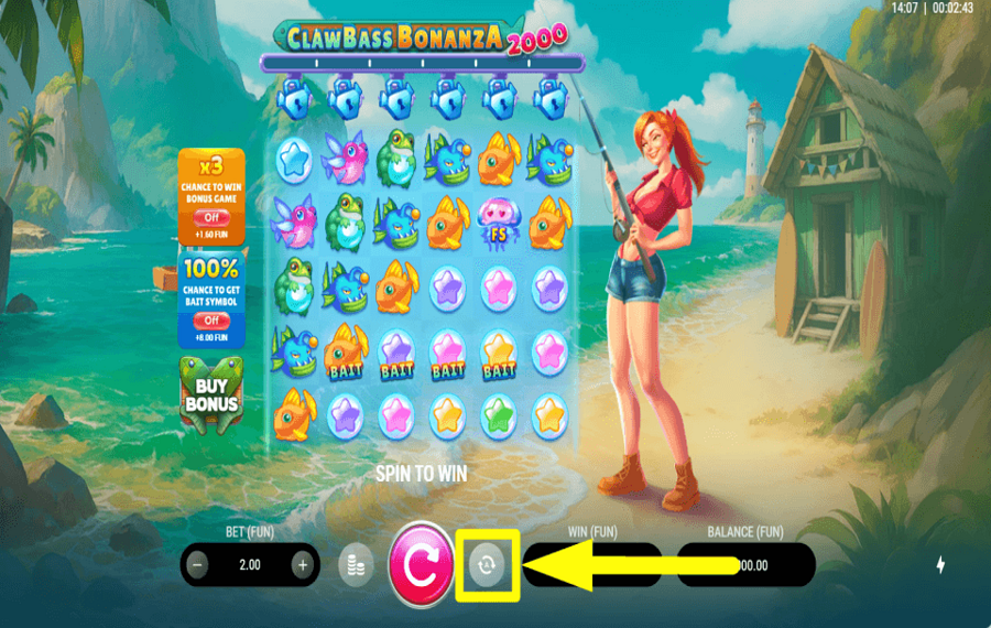 Clawbass Bonanza 2000 ВРАЩЕНИЕ В АВТОМАТИЧЕСКОМ РЕЖИМЕ.