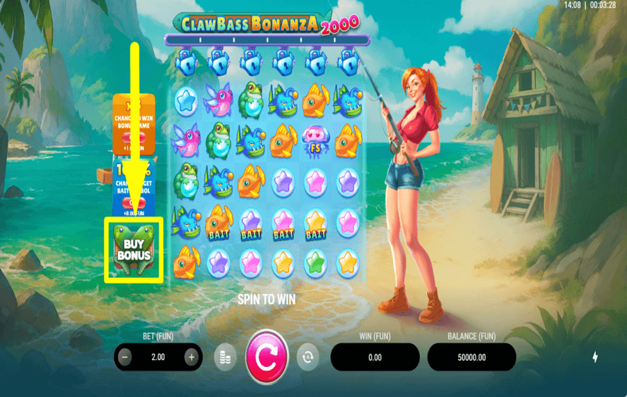 Clawbass Bonanza 2000 КУПИТЬ ДОПОЛНИТЕЛЬНЫЕ ВРАЩЕНИЯ.