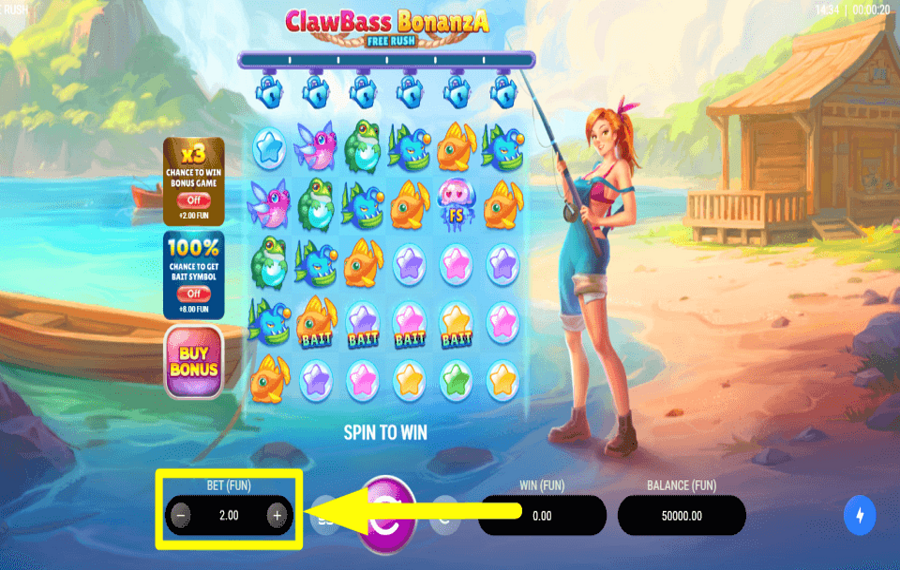 ClawBass Bonanza Free Rush ELIGE LA APUESTA.