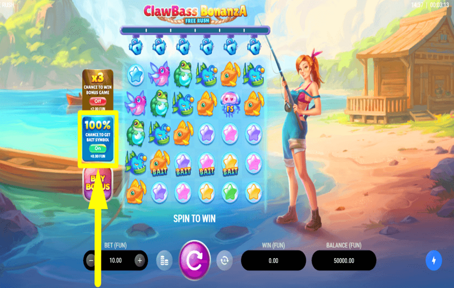 ClawBass Bonanza Free Rush CAMBIA TU SUERTE.