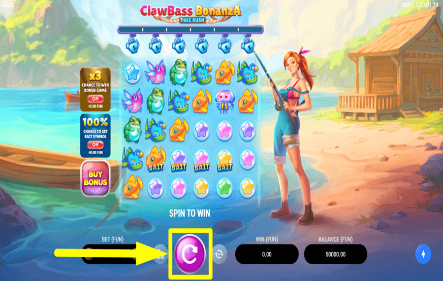 ClawBass Bonanza Free Rush COMIENCE A JUGAR.