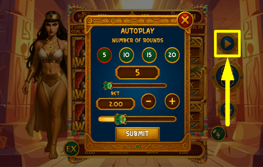 Cleopatra Golden Necklace DÉMARRER LA LECTURE AUTOMATIQUE.