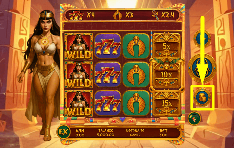 Cleopatra Golden Necklace DÉFINISSEZ LA MISE.