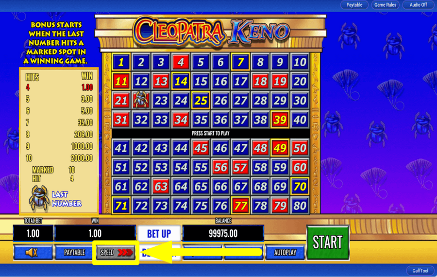 Cleopatra Keno ДВИГАЙТЕСЬ В ТЕМПЕ.