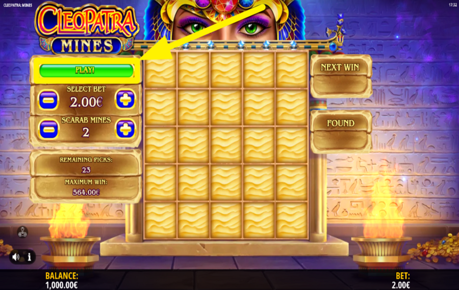 Cleopatra Mines ENTREZ DANS L'ACTION!