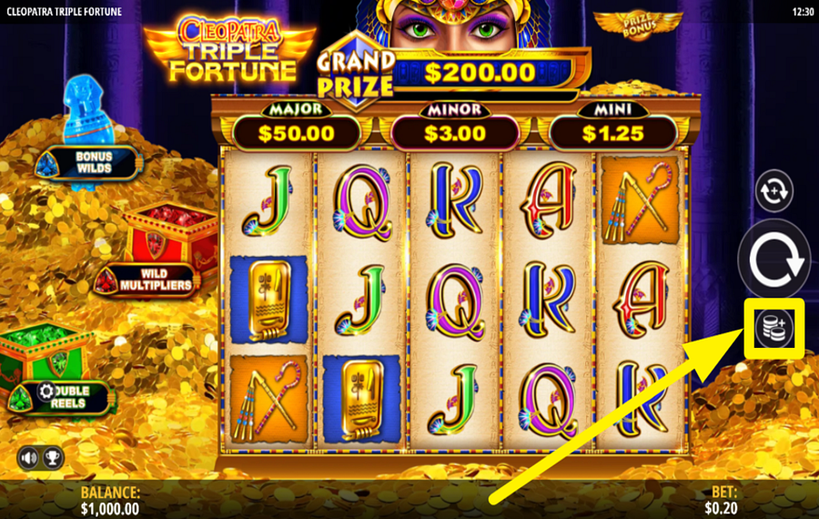 Cleopatra Triple Fortune PLATZIEREN SIE IHRE WETTE.