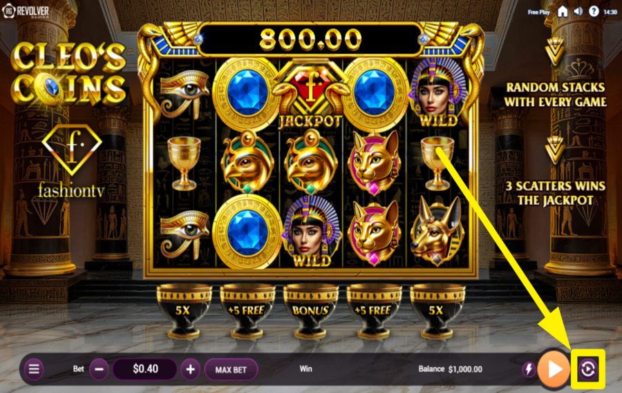 Cleos Coins Fashion TV ИСПОЛЬЗУЙ ФУНКЦИЮ АВТОИГРЫ.