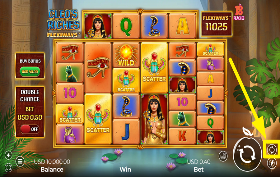 Cleos Riches FlexiWays USE AUTOMATED SPINS.