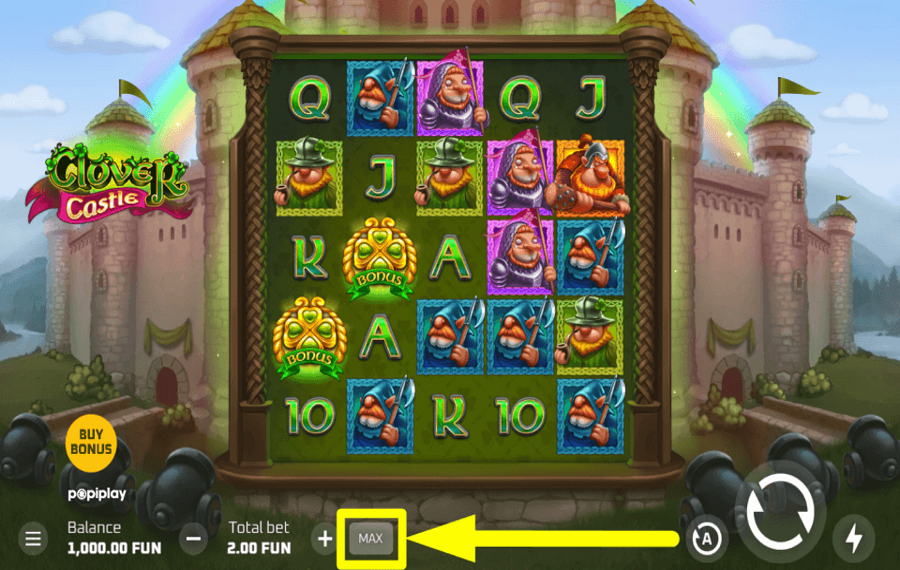 Clover Castle ENGAGEZ-VOUS À UN MAXIMUM DE CRÉDITS.