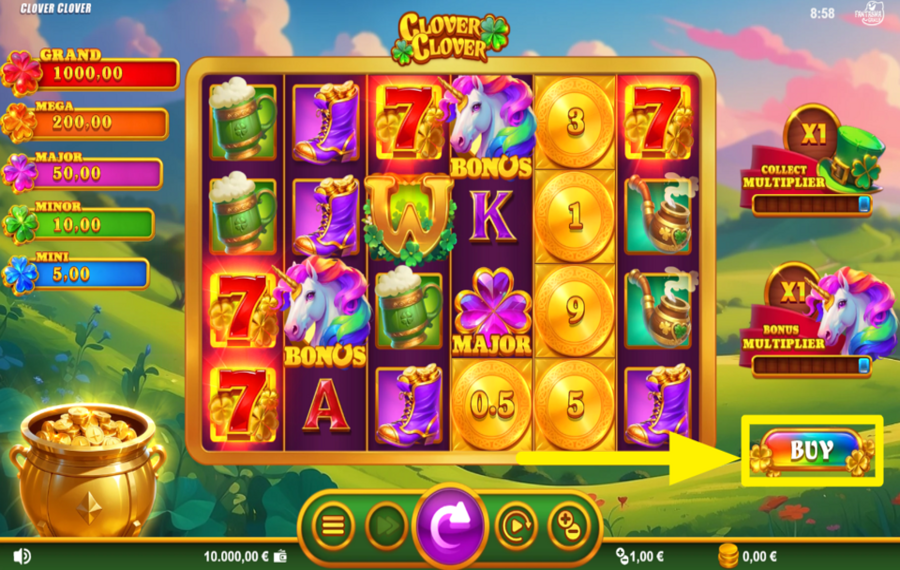 Clover Clover WÄHLEN SIE EIN PAAR EXTRA-SPINS!