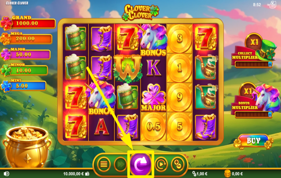 Clover Clover SPIELEN SIE DAS SPIEL.
