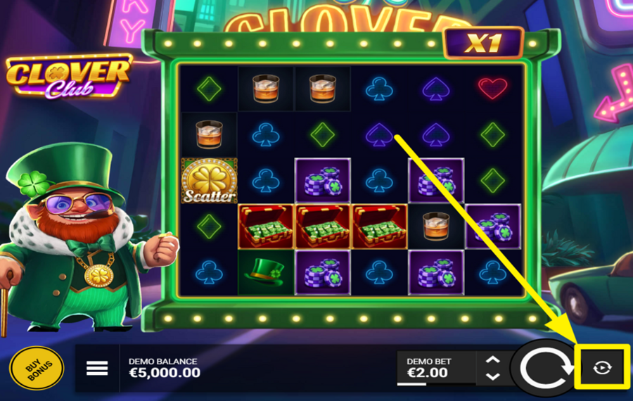 Clover Club UTILICE GIROS AUTOMATIZADOS.