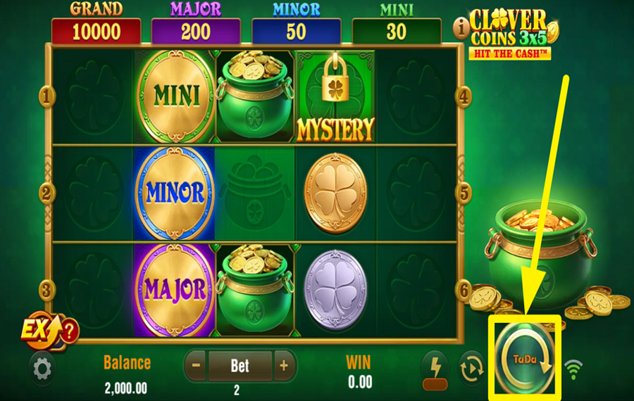 Clover Coins 3x5 REJOIGNEZ LA FOLIE !