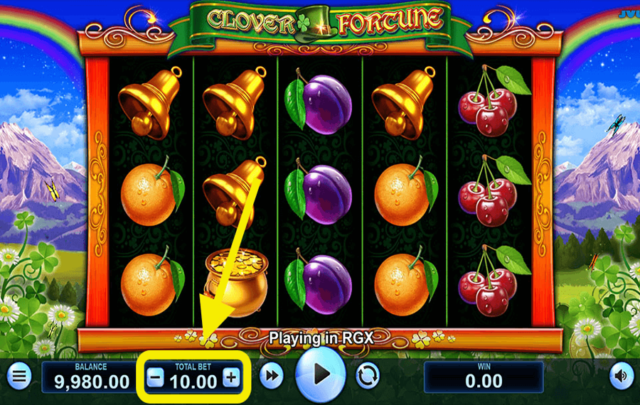 Clover Fortune Choose your bet amount.