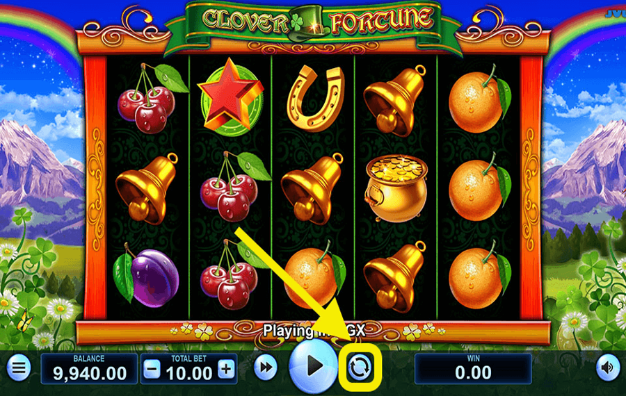 Clover Fortune Using the optional “Autoplay” feature.