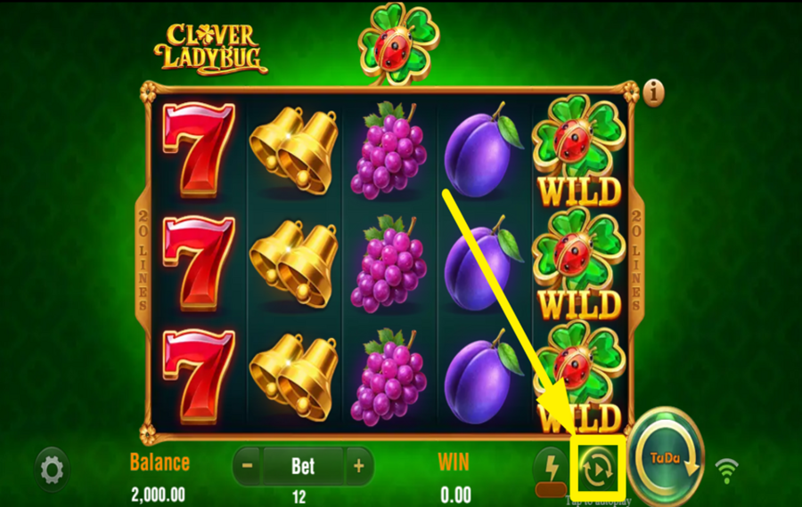 Clover Ladybug UTILIZZA LA FUNZIONE DI RIPRODUZIONE AUTOMATICA.