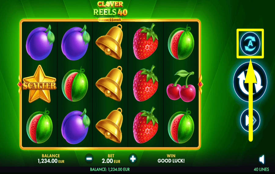 Clover Reels 40 Classic Series PROCEED WITH AUTOPLAY.