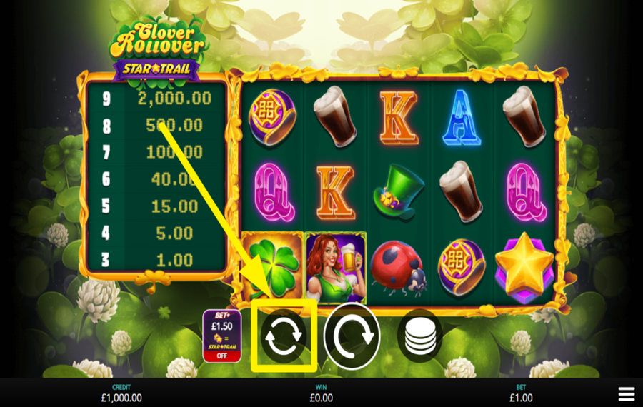 Clover Rollover StarTrail ИСПОЛЬЗУЙТЕ АВТОМАТИЧЕСКОЕ ВРАЩЕНИЕ.